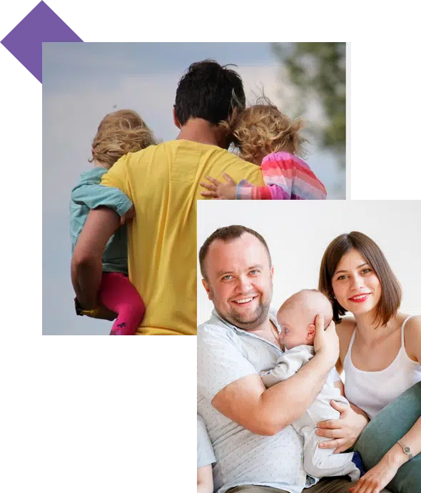 family photos of US families 